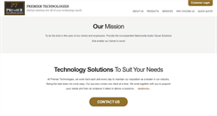 Desktop Screenshot of premiertech-inc.com